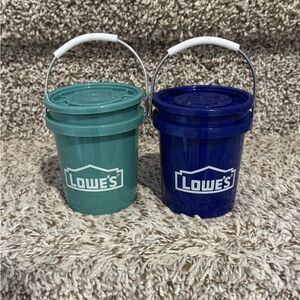 Lowe's Mini Buckets Set in Teal and Blue